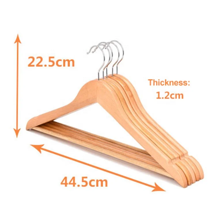 Factory Wholesale Household Items Custom Wooden Clothes Hanger