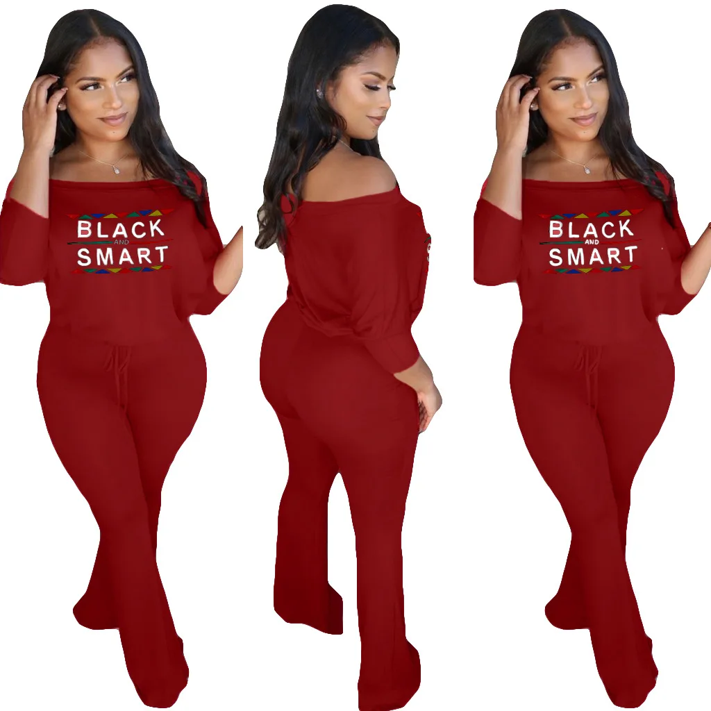 

Hot style American casual fashion urban women's printed jumpsuit in two colors
