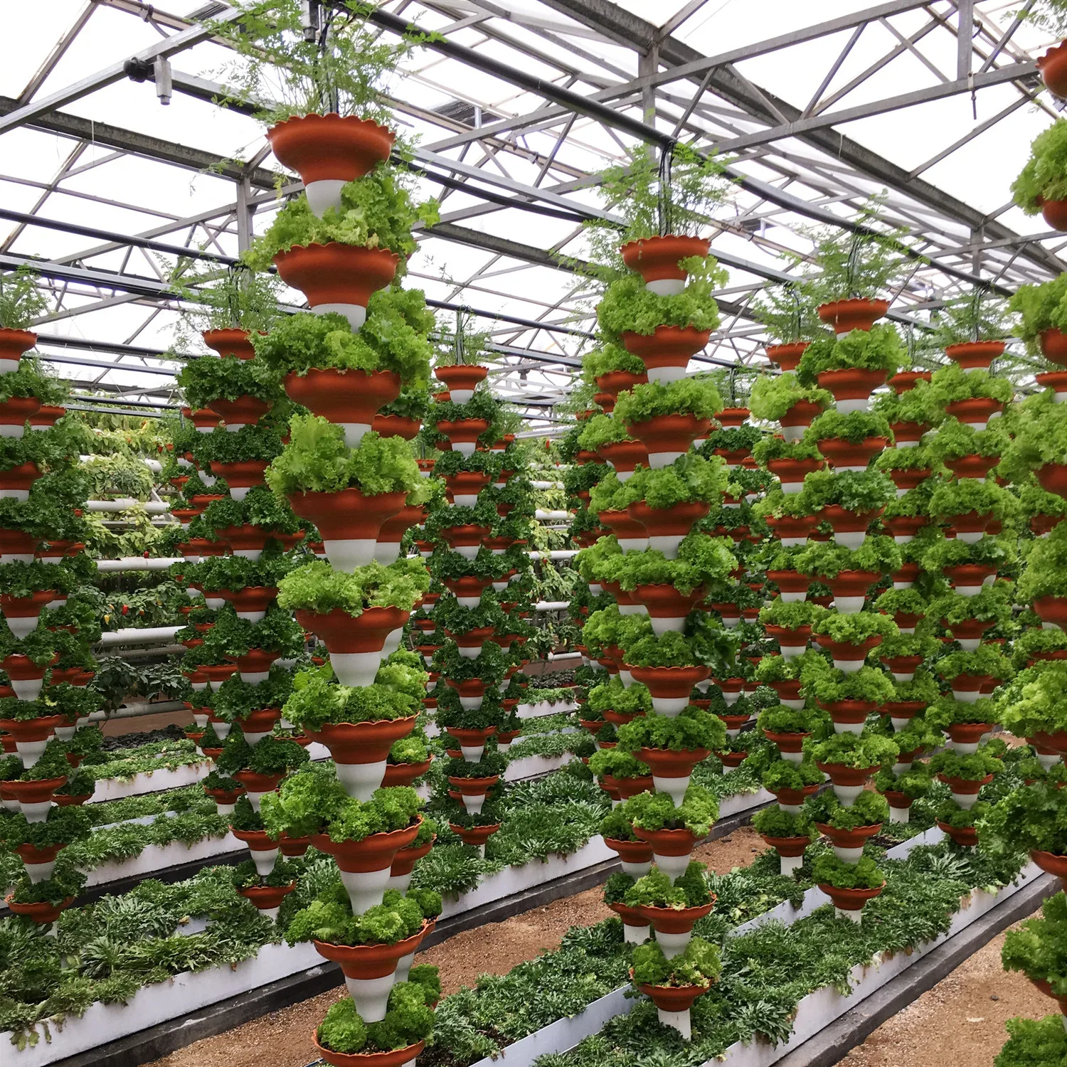 Vertical Tower Hydroponics With Complete Irrigation System For ...