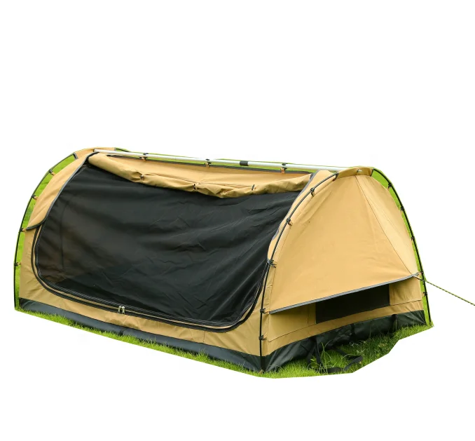 

All Seasons Deluxe UV Resistant Camping Ripstop Canvas Swags Tents for Double Person