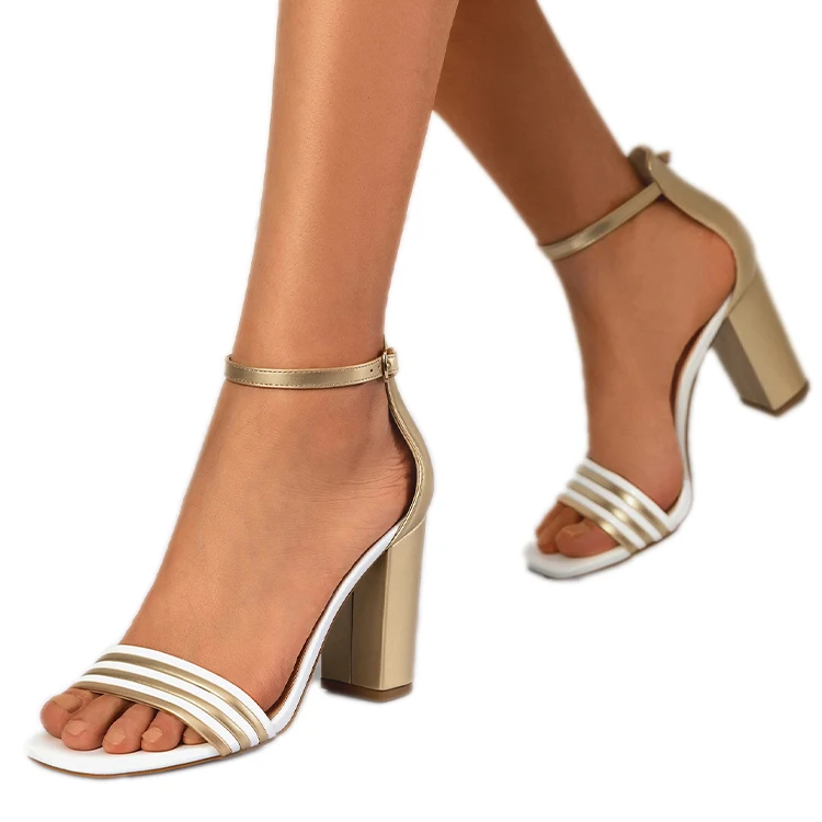 

2022 hot selling new fashion women's high-heeled sandals, dating party shoes, Gold