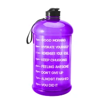 

128oz Large Leakproof 3.78L BPA Free 1 Gallon Sports Water Bottle with Motivational Time Marker