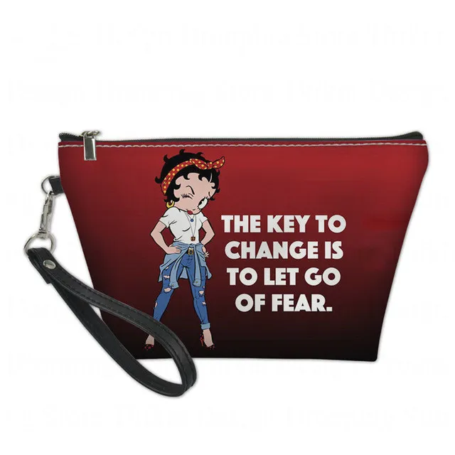 

Betty Boop Printing Women Make Up Bags Large Capacity Cosmetic Case Travel Neauty Organizer Toiletry Bag Makeup Suitcase