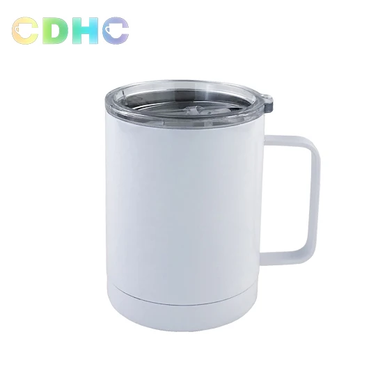 

US Warehouse Tumbler 10oz Sublimation Mugs Vacuum Regular Car Tumbler Stainless Steel Mug Sublimation Coffee Travel Mug, Sublimation blanks