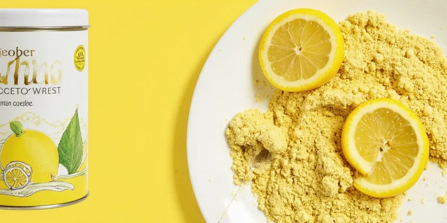 Storing lemon powder in glass jars