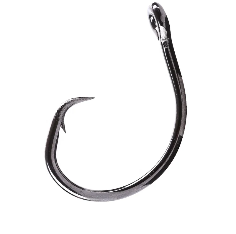 

Mustad 39950 Deep Ocean Fishhooks Ultra point Fishing Hooks Worm Lure Sharpen Barbed Hook Circle Heavy Hook Black Fish Sea Hook