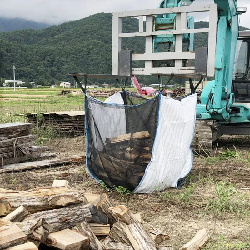 1 Ton 1000KG Jumbo Bag Super Sack Flat Bottom FIBC Bag Big Breathable Firewood Packing Bag