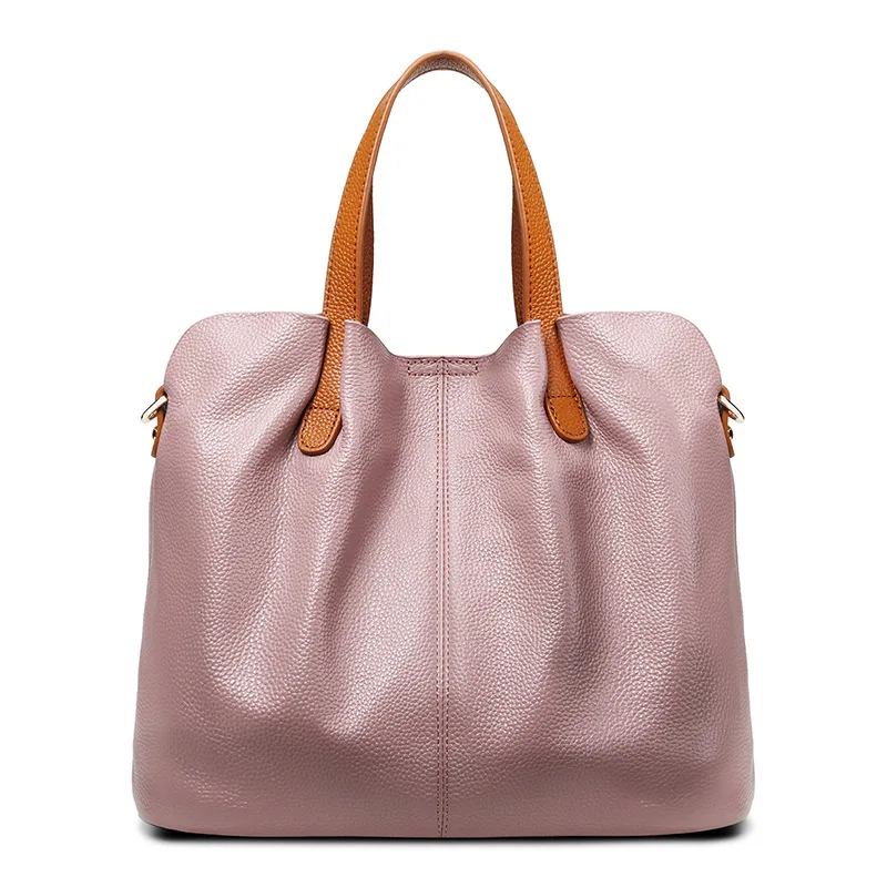 

New fashion Genuine leather shopping bag Women Tote Handbag for Women Satchel Shoulder Tote Bags luxury handbags for women