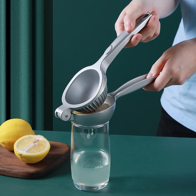 

Hot Kitchen Gadgets Stainless Steel Manual Lemon Clip/Squeezer Fruit Cutting Tool, Silver