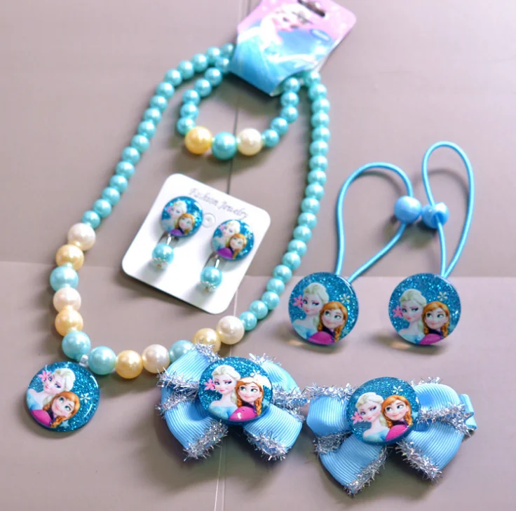 

Wholesale Cute Beaded Seven Piece Kids Jewelry Set