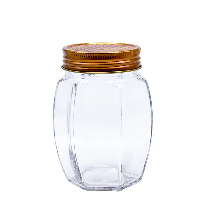 

500G 1000G Glass Mason Jar With Metal Lid/ Wide Mouth Mason Jam Jar