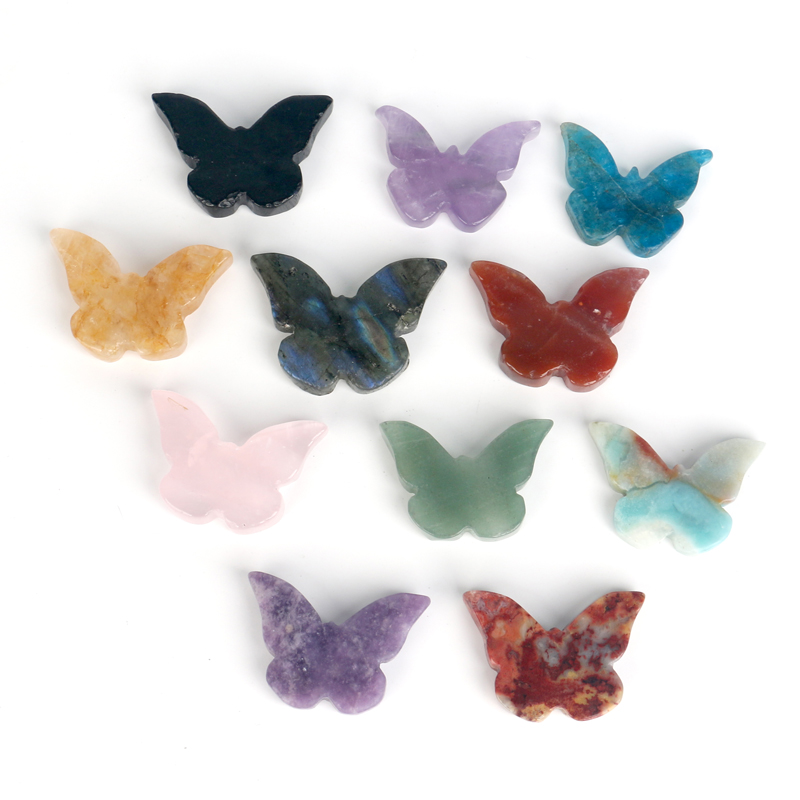 

Wholesale natural gemstone mini carving crystal butterfly