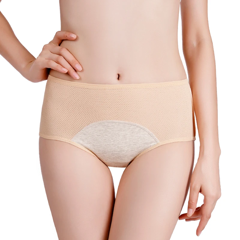 
Breathable Women Period Safety Warm Tummy Underwear Three Layer Physiological Panties Girls Menstrual Panties 