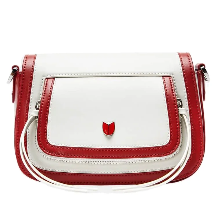 

China Quality Bag Supplier Two Side Pockets Women PU Leather Crossbody Bag
