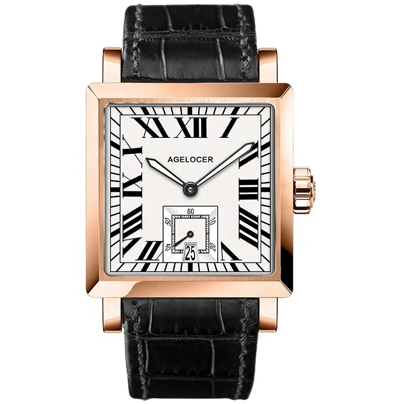 

Watches Men Sports Watches Black steel Dual Time With Calendar Luminous Analog Gift Wristwatch Man Square Seconds Dial 3302D1