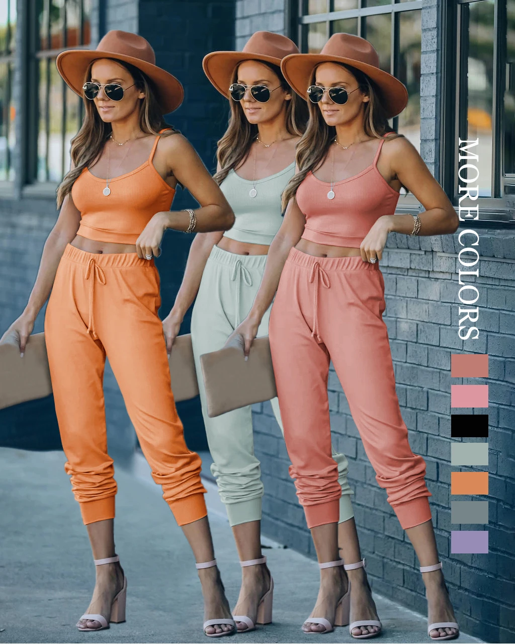 

Custom logo 2021 plus size new arrivals women summer fall clothes fashion 2 piece lounge set women