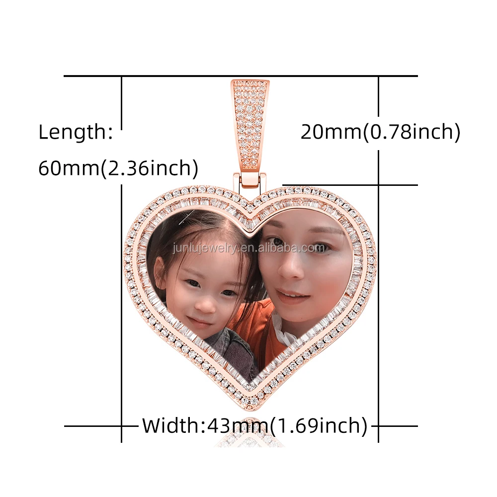 Custom Jewelry Picture Pendant For Necklace Jewelry Hip Hop Sublimation