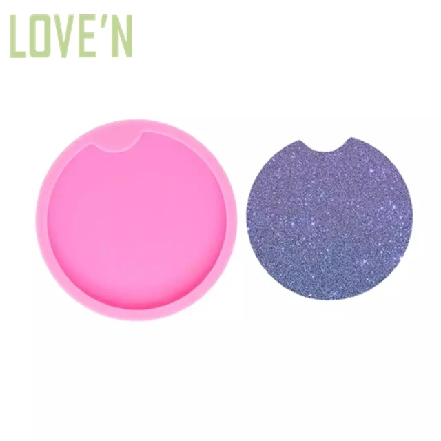 

LOVE'N LV0107C shiny geode car coaster silicone mold for DIY epoxy resin art craft