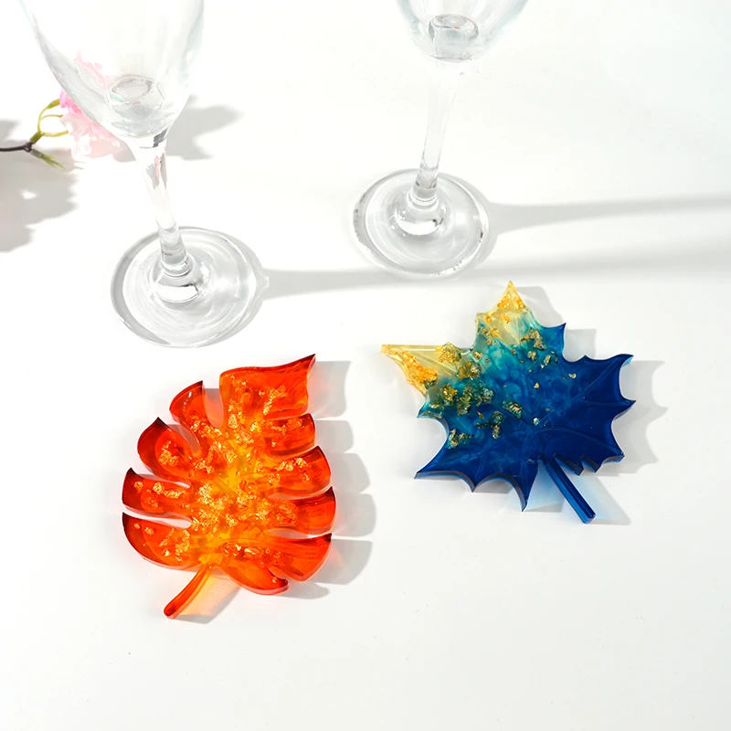 

DM015 DIY Maple Leaf Silicone Molds Large and Small Leaf Mold Combination For Epoxy Resin Crafts