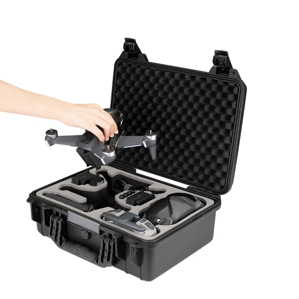 

New Arrival Shockproof Waterproof Plastic Carrying Bag Storage Case For DJI FPV Drone, Black