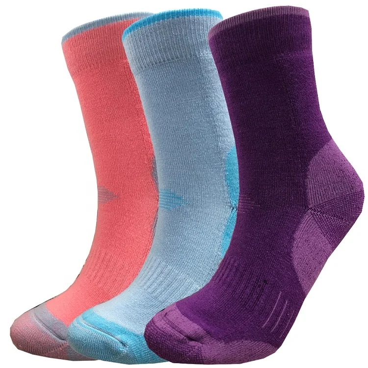 

Custom High quality thick warm ski trekking outdoor women's thermal winter merino wool sport socks