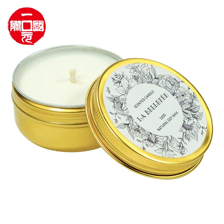 

Wholesale 100% natural luxury soy scented candle in glass candle jar