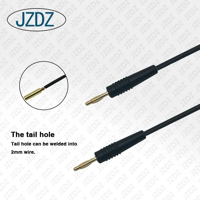 
JZDZ J.70002 2MM gold-plated banana plug to banana plug test lead 