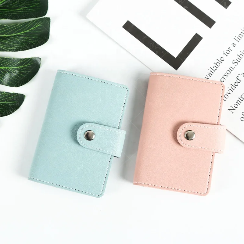 

2020 Minimalist Soft Leather Mini Case Holder Organizer Card Holder Wallet for men slim wallet, Customized color