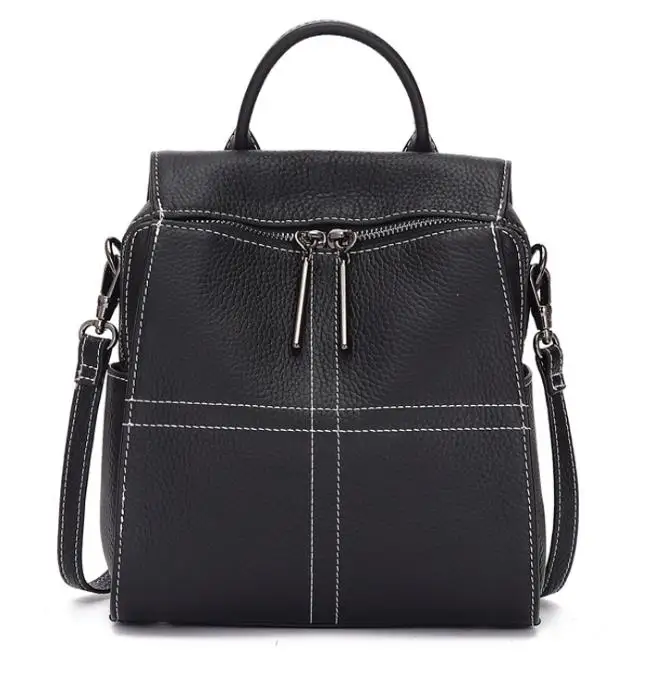 

custom logo small real leather backpack purse manufacturer women ladies cow genuine leather backpack