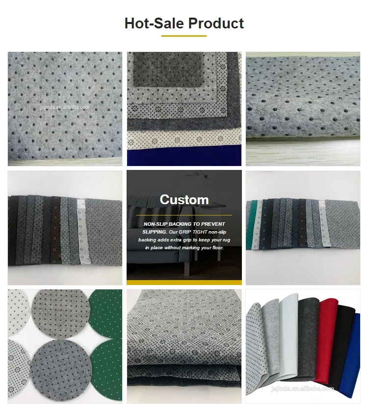 Best Quality Dotted Pvc Dots Backing Non Woven Anti Slip Non Woven