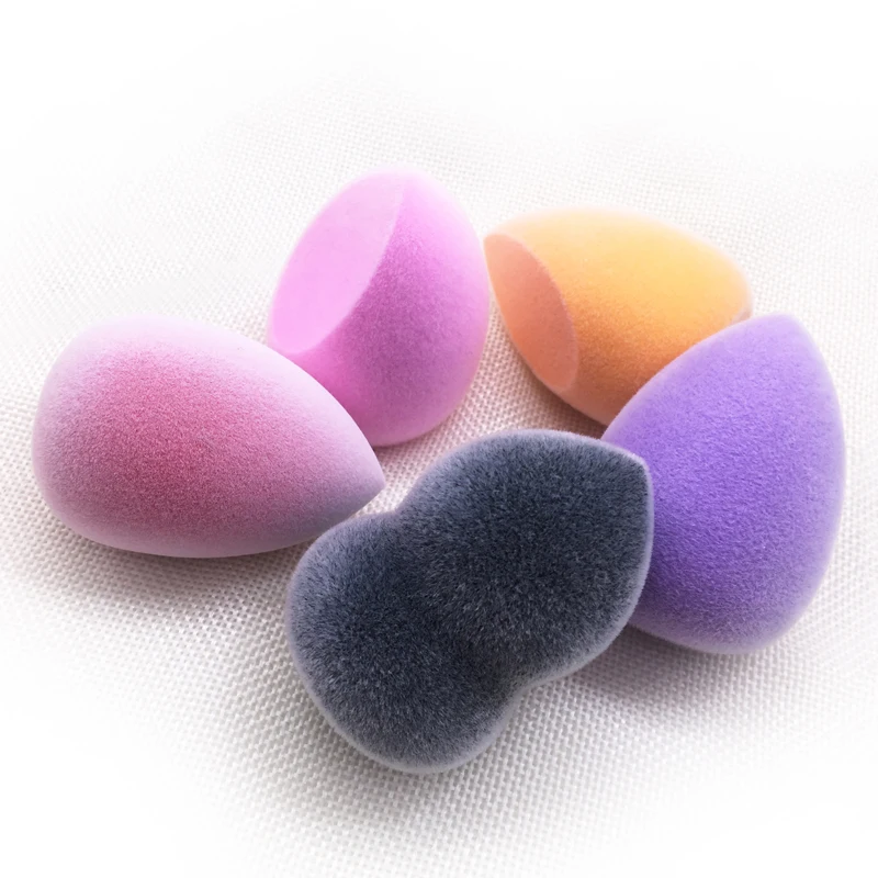 

Juno Velvet beauty makeup egg sponge for blender storage, Microfiber black
