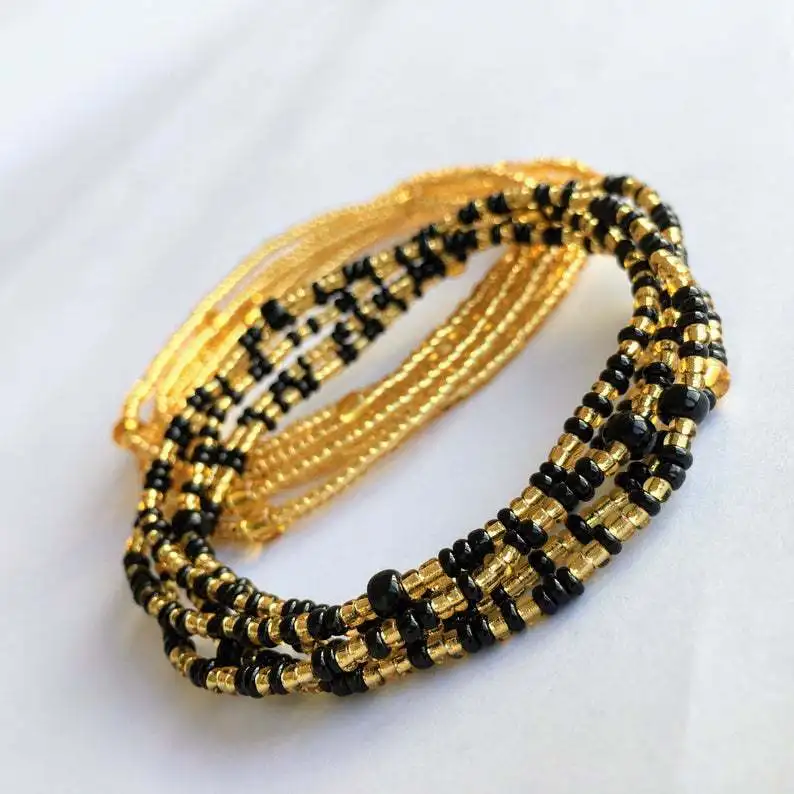 

beach 2PCS bikini belly waist beads chain handmade decoration custom body jewelry waist chain girls, Picture