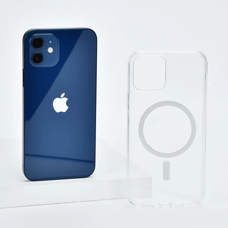 

For iPhone 12 MagSafe Case Clear TPU Cell Phone Cover For Apple iPhone 12 Mini/12 Pro Max Transparent Case With Magsafe