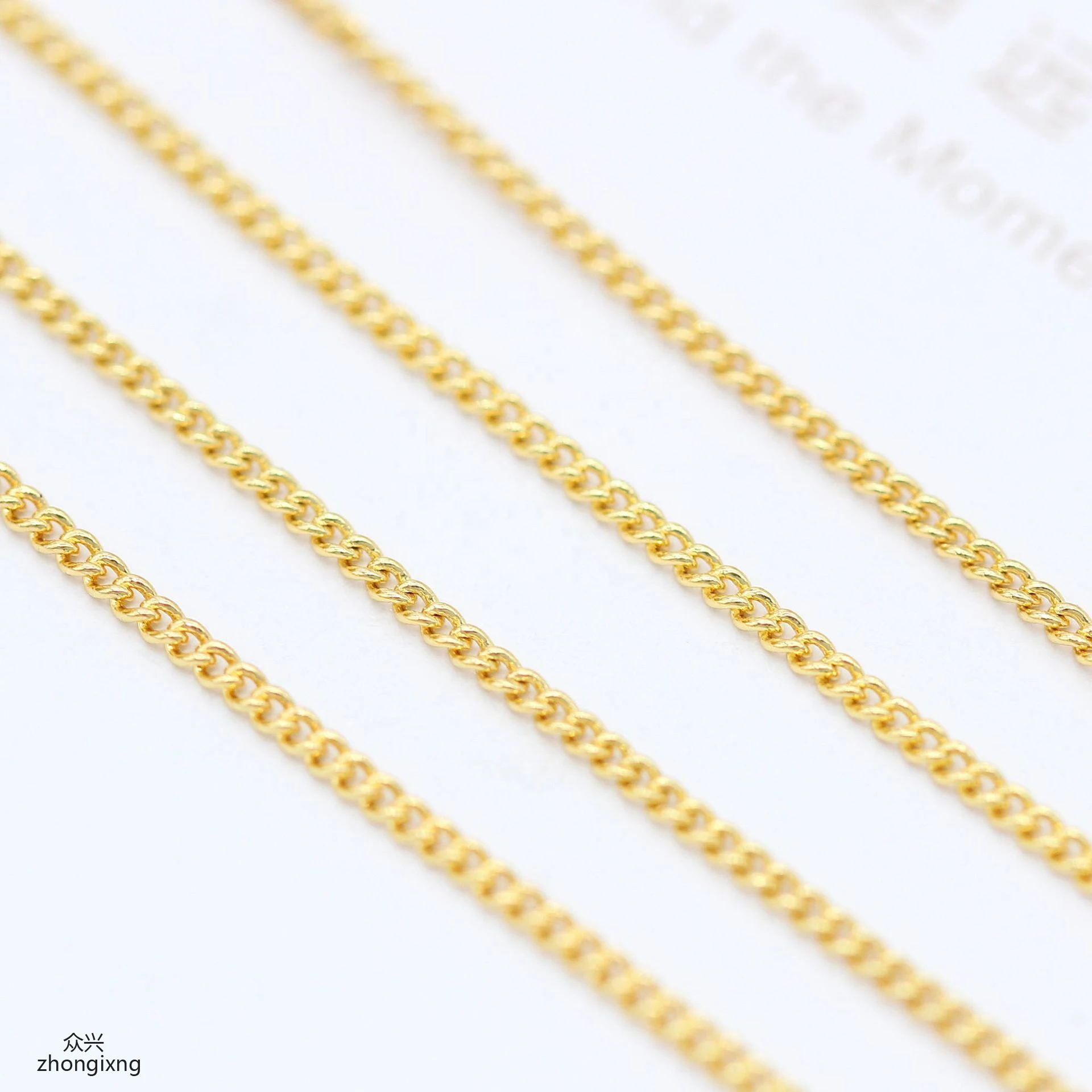 

Wholesale Jewellery Chain Roll of Gold Chain for Jewerly Making