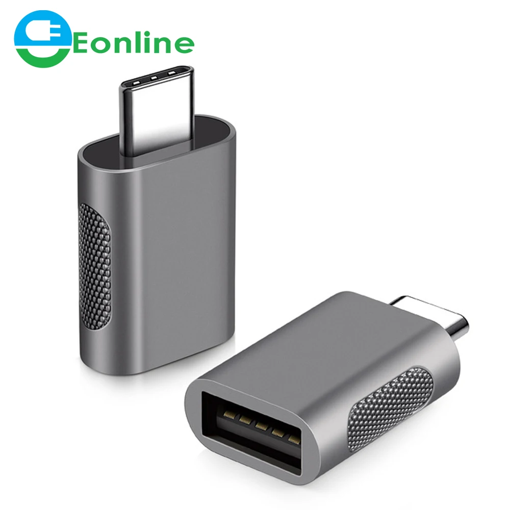 

EONLINE USB C OTG Adapter Fast USB 3.0 To Type C Adapter For MacbookPro Xiaomi Huawei Mini USB Adapter Type-C OTG Cable