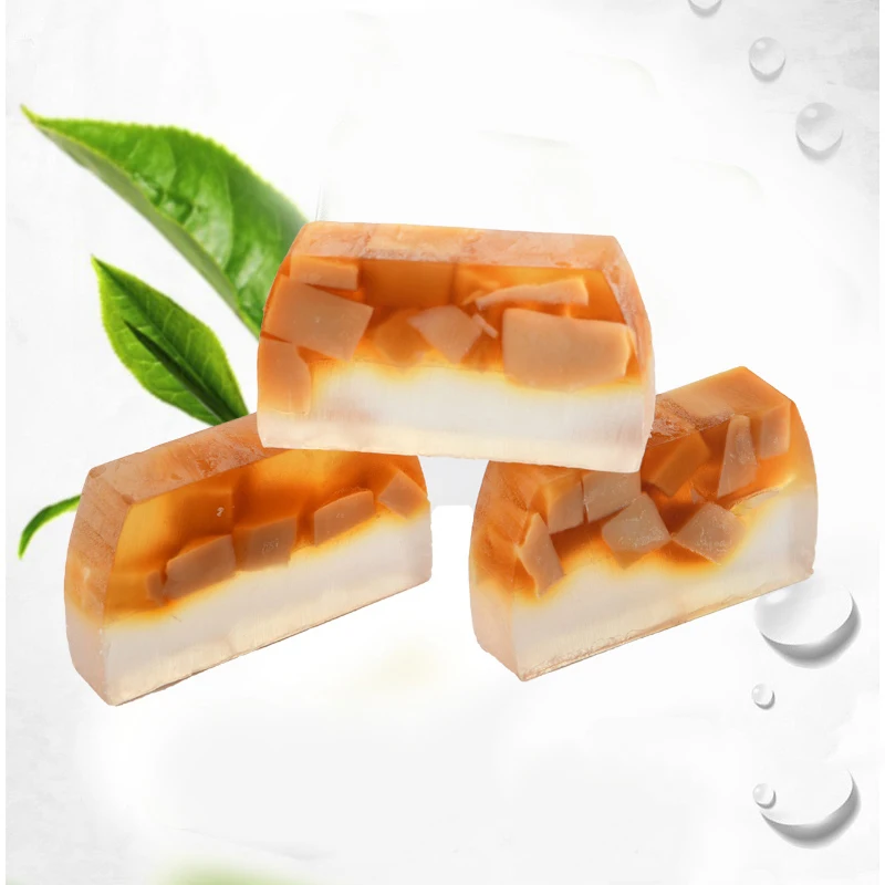 

Fruit handmade soap deep moisturizing trapezoidal soap with horse oil, Multicolor