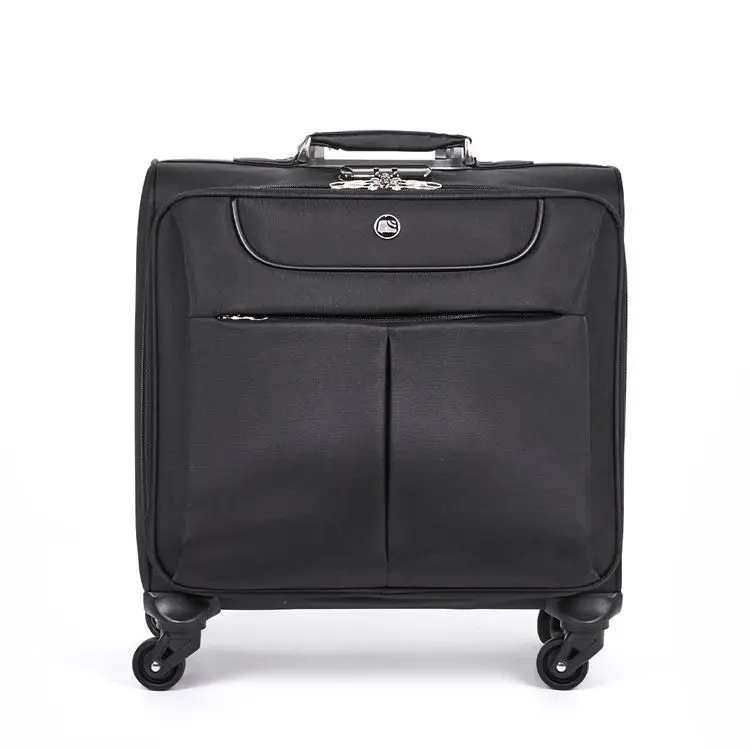 

Durable Wheeled Duffle Pilot Case Best Quality Travel Suitcase potable18 Inch Black Trolley Bag