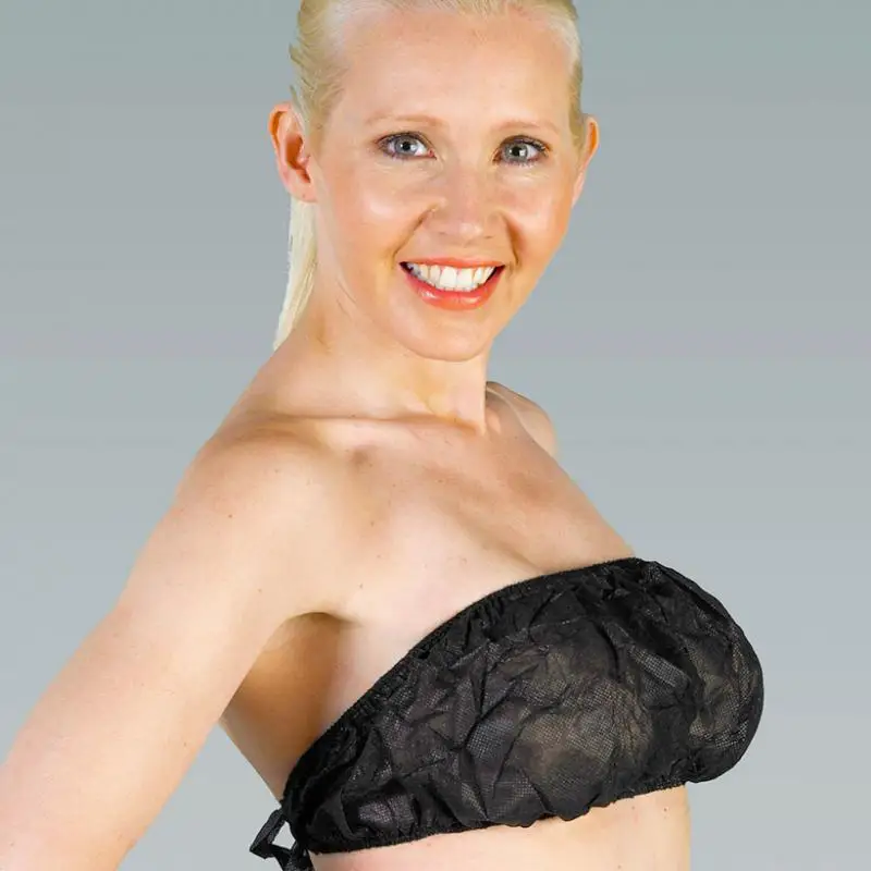 

Eco-friendly Disposable Bra Disposable Nonwoven Bra And Panties For Spa, Black,blue,white