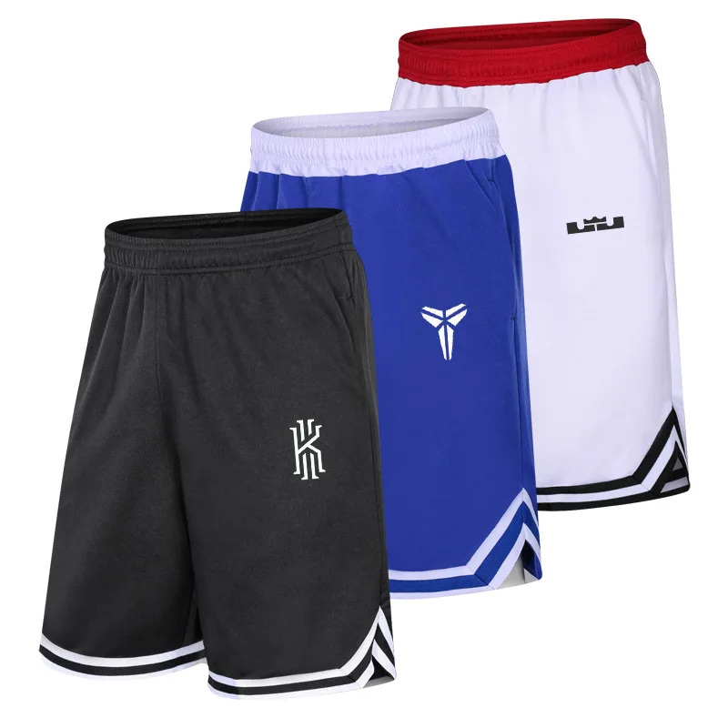 

Wholesale Basketball pants pocket zipper men's quick-drying breathable running fitness training five points sports shorts, Custom color