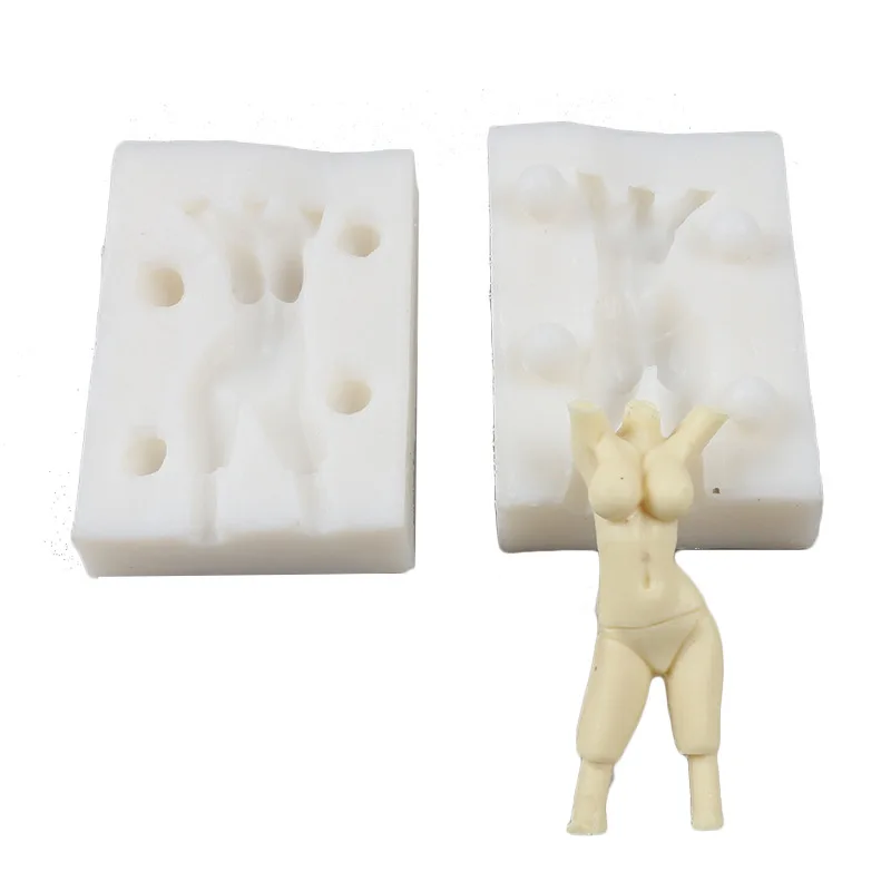 

DIY Baking Tools 3D Stereo Sexy Female Model Fondant Cake Chocolate Handmade Soap Clay Plaster Silicone Mold for Baking Pastry