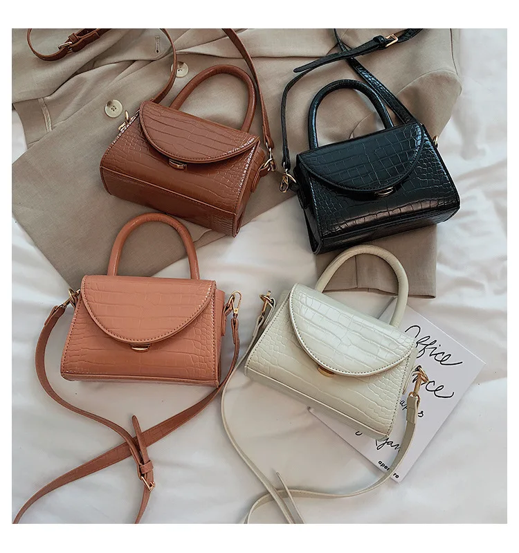 

2020 Hot Style Fashion Alligator Pattern Mini Purse Handbag Lady Shoulder Bags For Woman