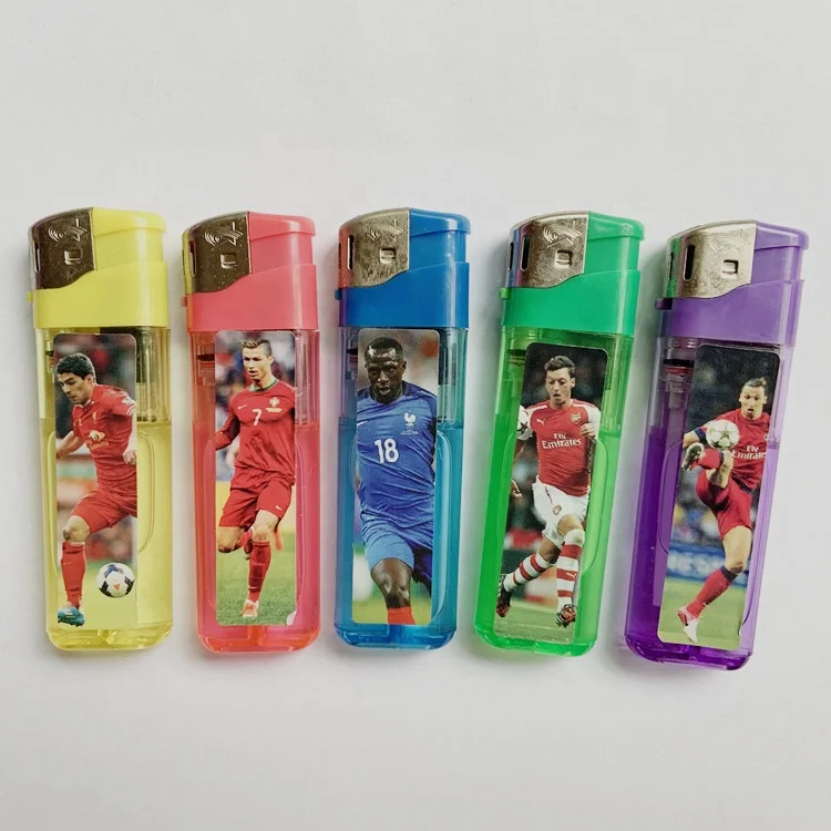 Fashion Color Electronic Plastic lighter Custom Electric Lighter