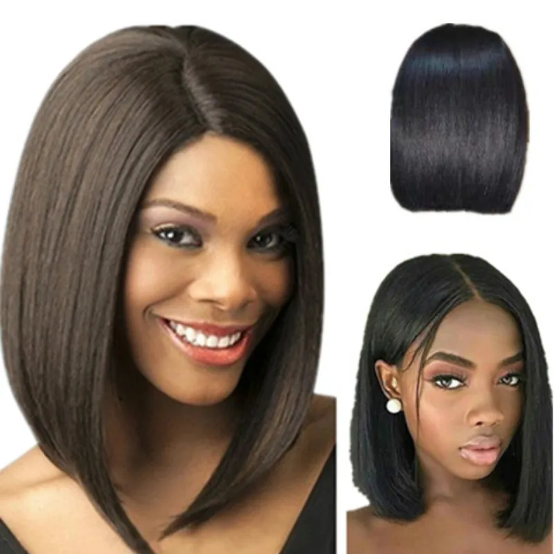 

2020 hot selling Human Hair Natural Black Bob Wigs Straight Human Hair Wigs