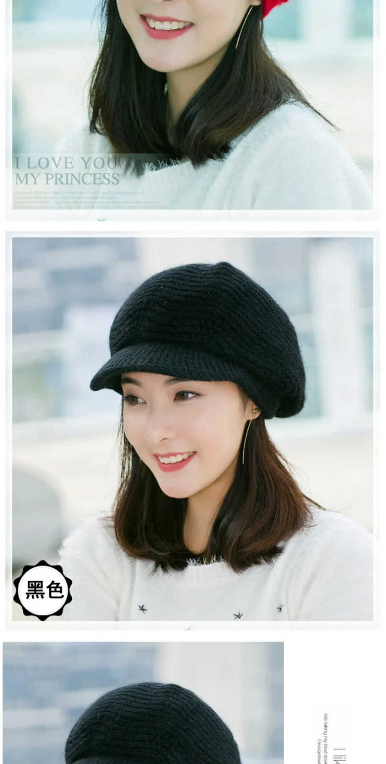 Wholesale Hot sale Korean style girls cap women fashion hats women girl  sexy cap lady winter hat From m.