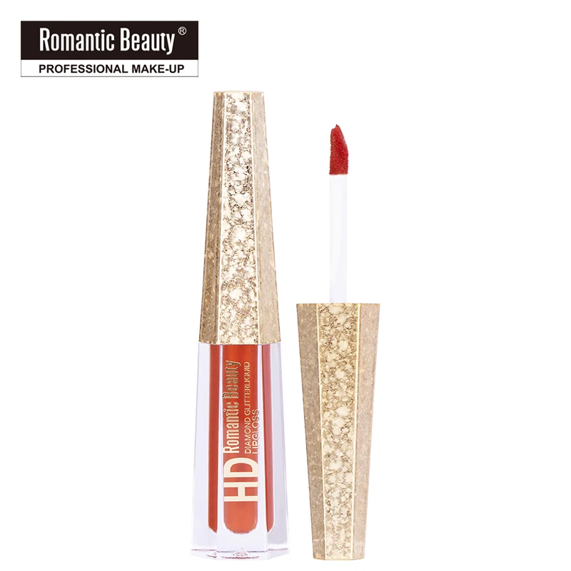 

Romantic Beauty Matte Non-stick 12 colors Private Label Tube Custom Lip Gloss