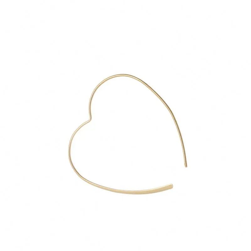 

Stylish Gold Plated Heart Shaped Stainless Steel Female Fashion Earrings