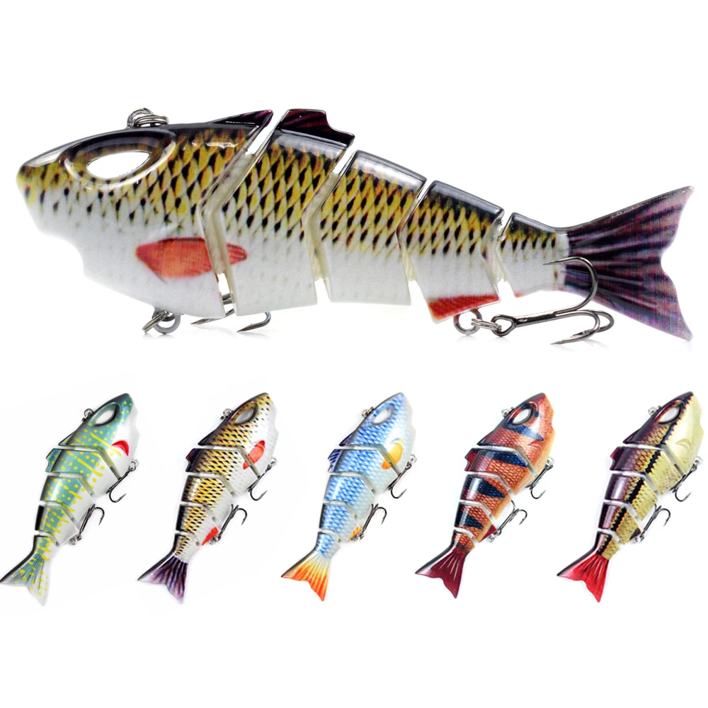

Recertop Factory 5.5inch shark swimbait 5-segment multi jointed hard plastic fishing lure saltwater swimbait manufacturer, Custom