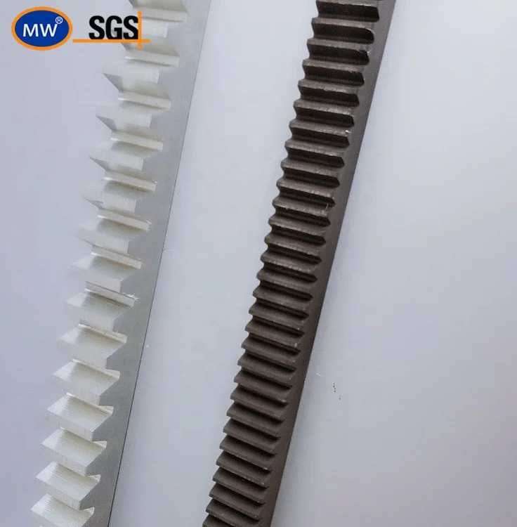 
MW high quality round nylon lifting helical CNC sliding door gear rack and pinion for automatic gate opener 