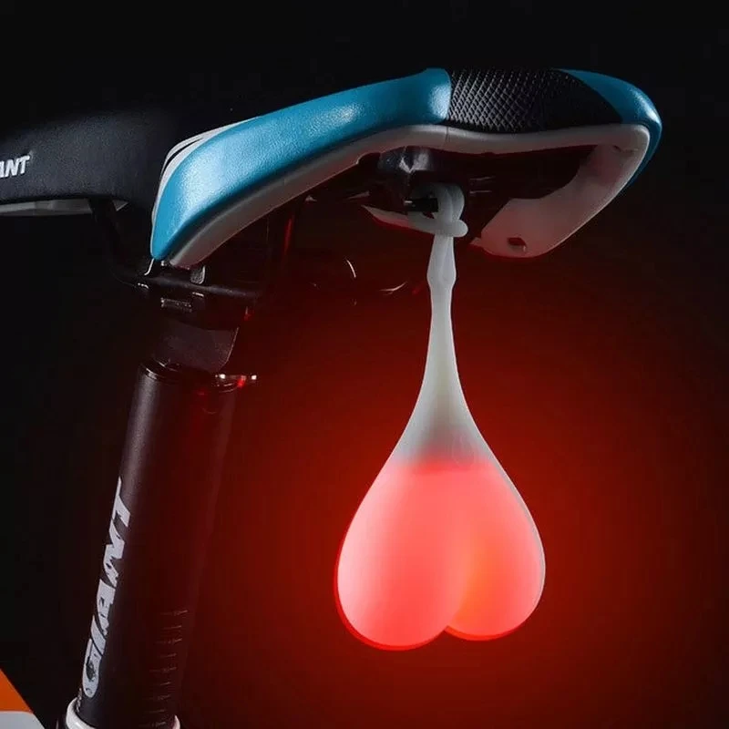 

Bicycle Rear Light Cycling Balls Tail Silicone Light Creative Bike Waterproof Night Essential LED Red Warning Lights Egg Lamp