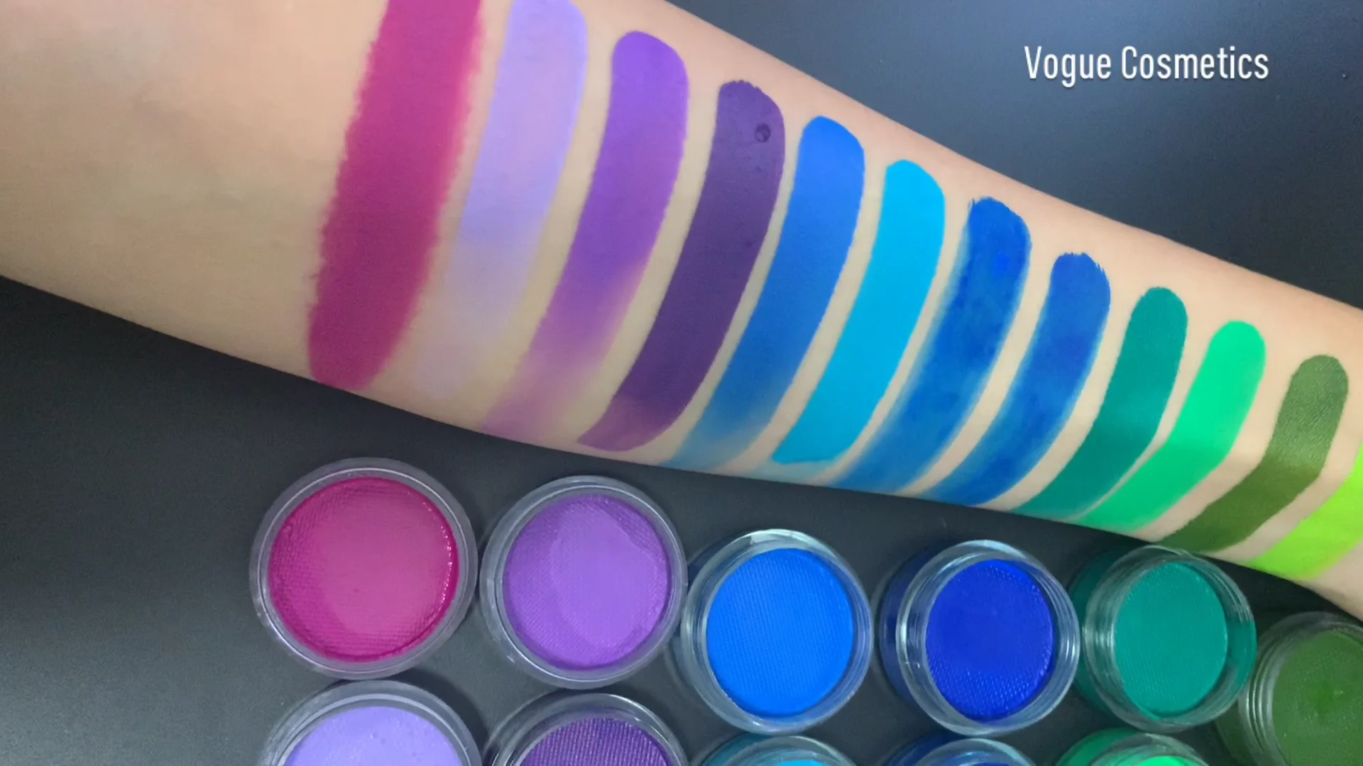 Water Activated Neon Pastel Color Eyeliner Glowing In Dark Private